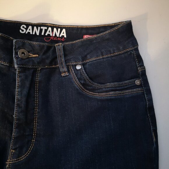 Santana Straight Fit Ladies Medium Wash Jean Capris - Picture 8 of 10